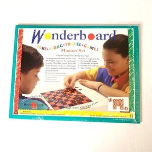 Vintage 90’s Wonder Board Magnet Travel Game Set New Deadstock